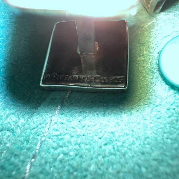 Tiffany & Co. Notes Cufflinks Script New York Men's 925 Sterling Silver Jewelry - Picture 5 of 6